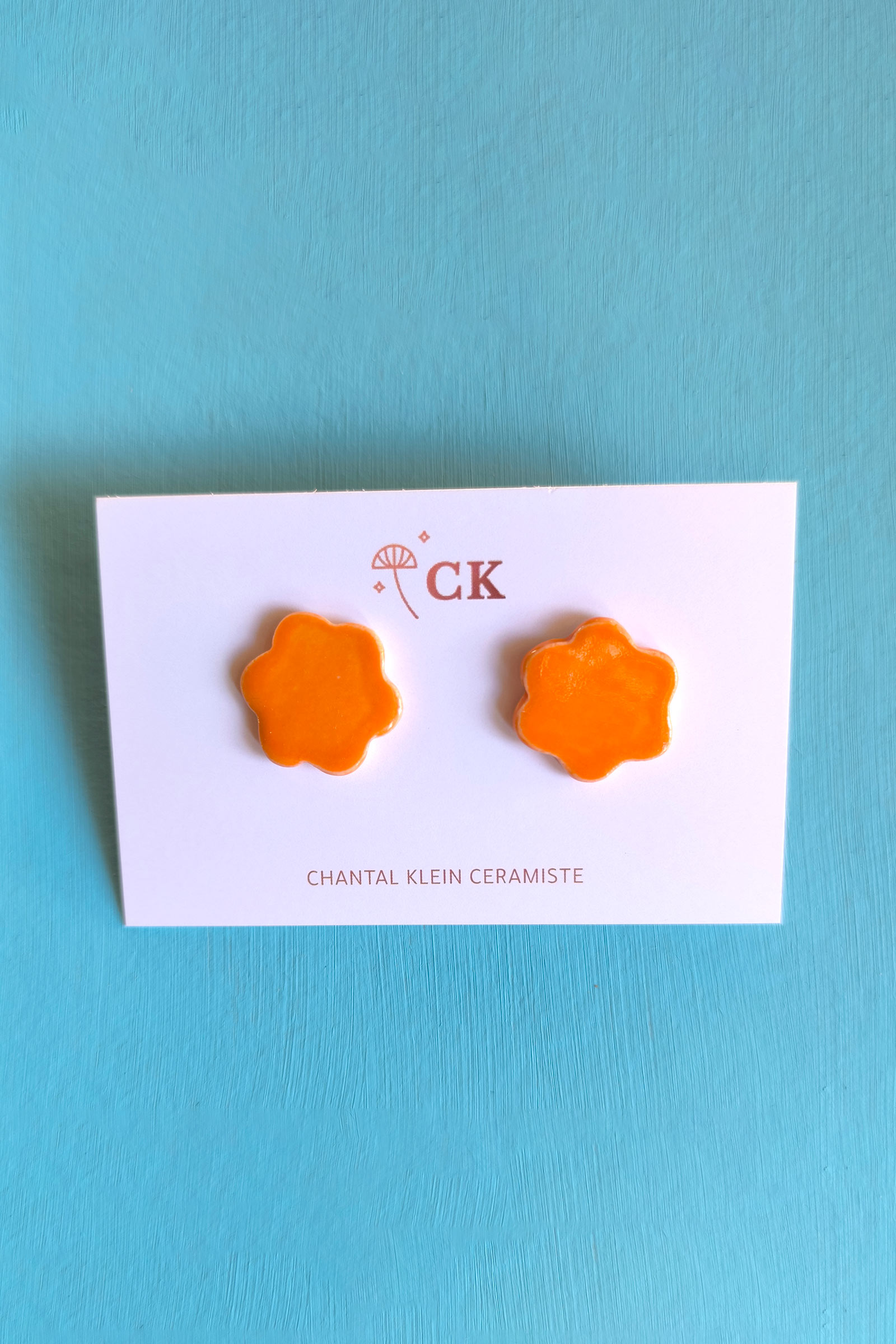 boucle-oreille-fleurs-miniature-chantal-klein-orange