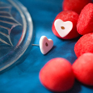 Petits coeurs *Blanc et or*